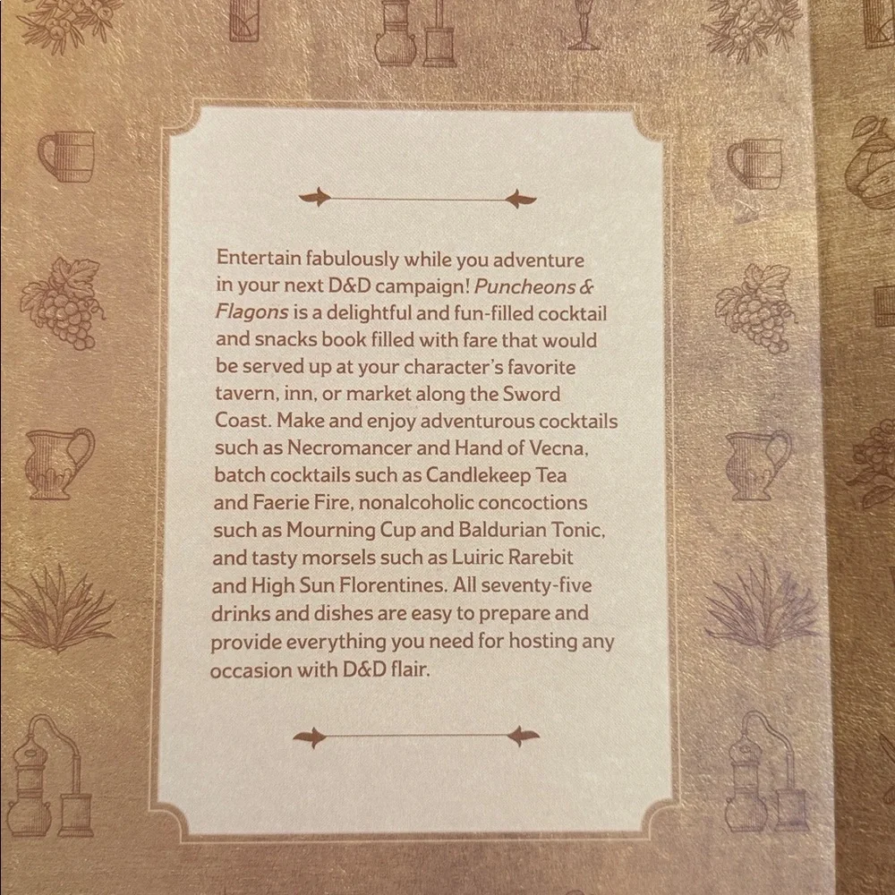 Dungeons & Dragons Cocktail Book “Puncheons & Flagons”  by Andrew Wheeler